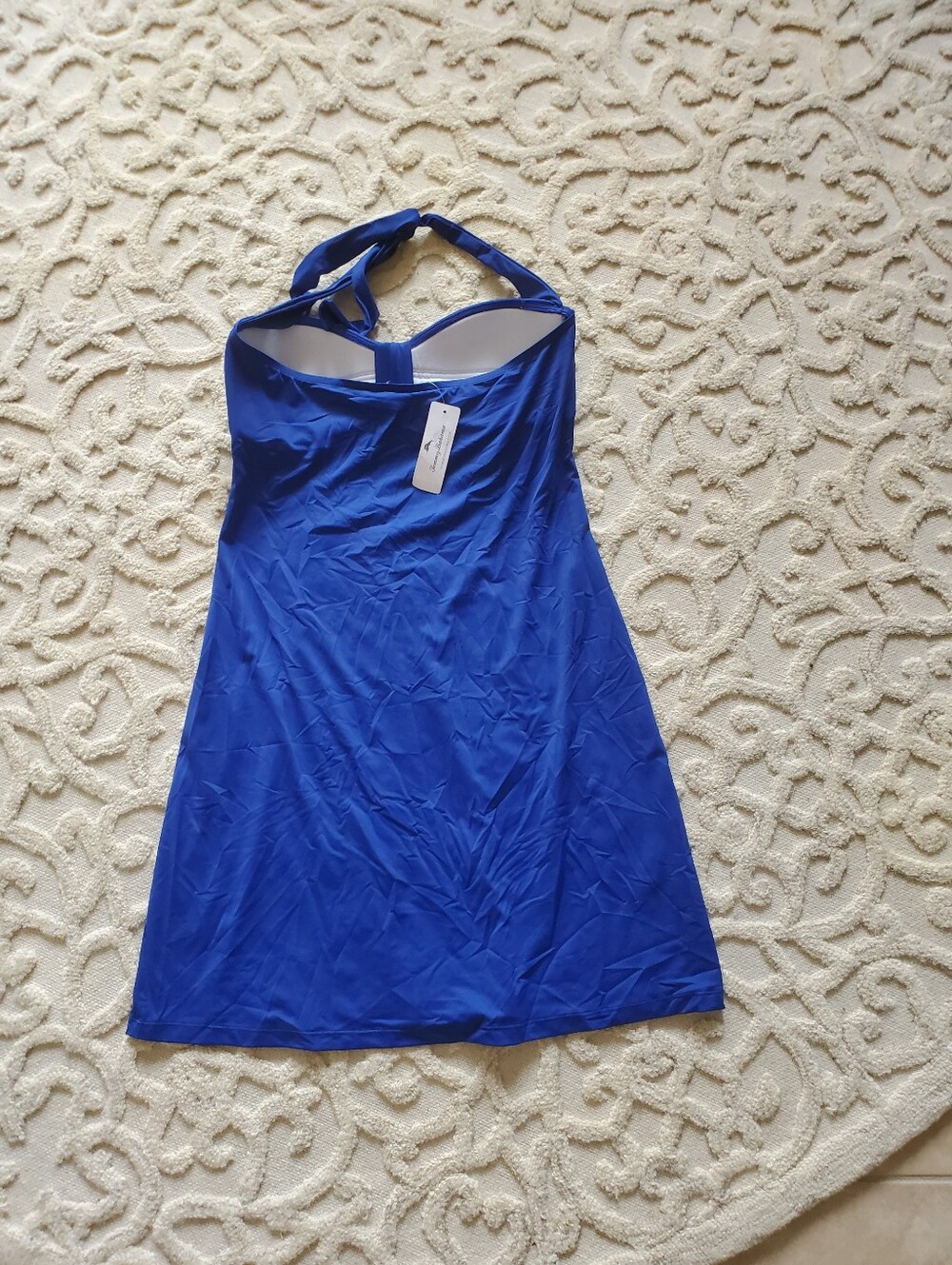 Tommy Bahama Marine Blue Halter Swim Dress - Picture 3 of 4